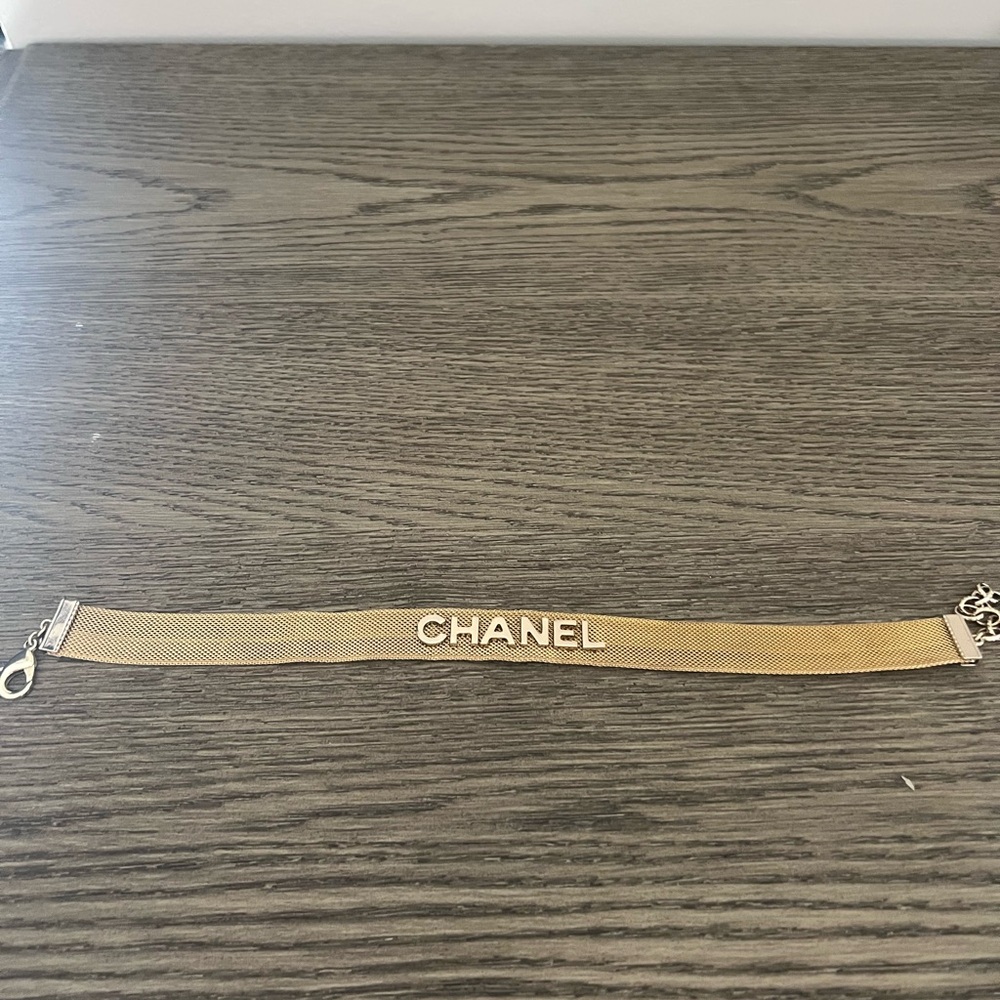 CHANEL Gold Mesh choker